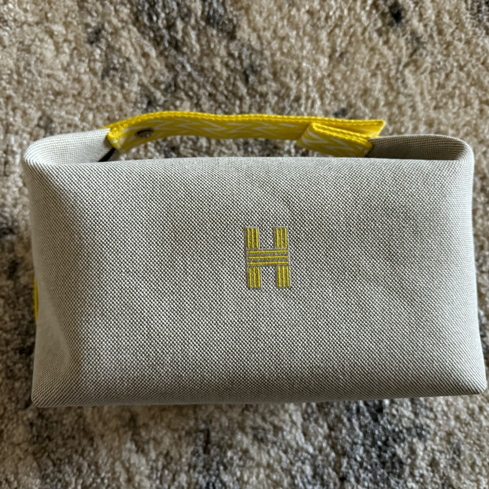 Hermes Canvas Bride-A-Brac pouch large model travel case